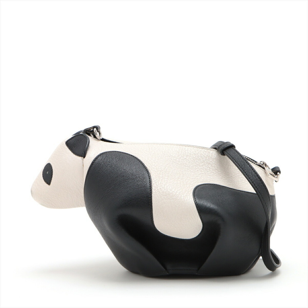 Loewe Panda Leather Mini Shoulder Bag Animal Tote
